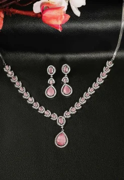 American Diamond Studded Necklace Set