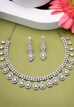 American Diamond Studded Necklace Set