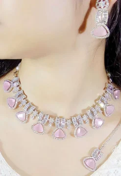 American Diamond Studded Necklace Set