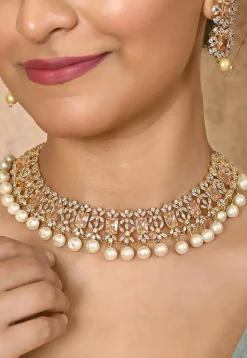 American Diamonds Studded Necklace Set