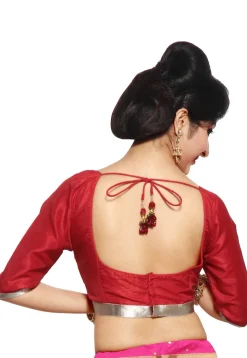 Art Silk Blouse in Red