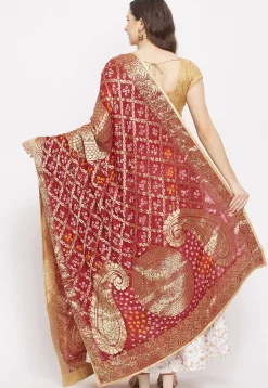 Banarasi Dupatta in Maroon