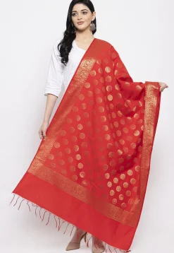 Banarasi Dupatta in Red