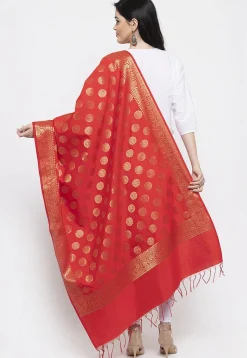 Banarasi Dupatta in Red