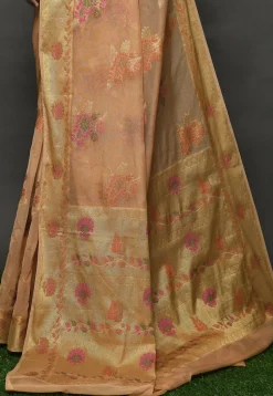 Banarasi Georgette Silk Saree in Beige