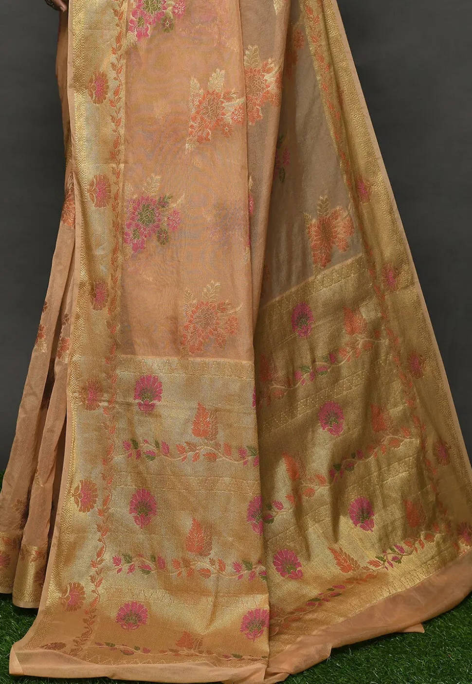 Banarasi Georgette Silk Saree in Beige