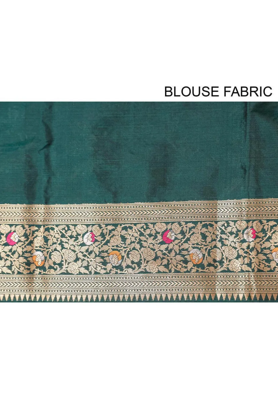 Banarasi Handloom Pure Katan Silk Saree in Dark Teal Green