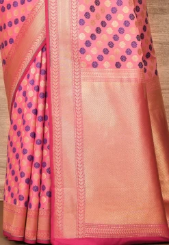 Banarasi Katan Silk Saree in Pink