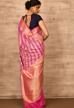 Banarasi Katan Silk Saree in Pink