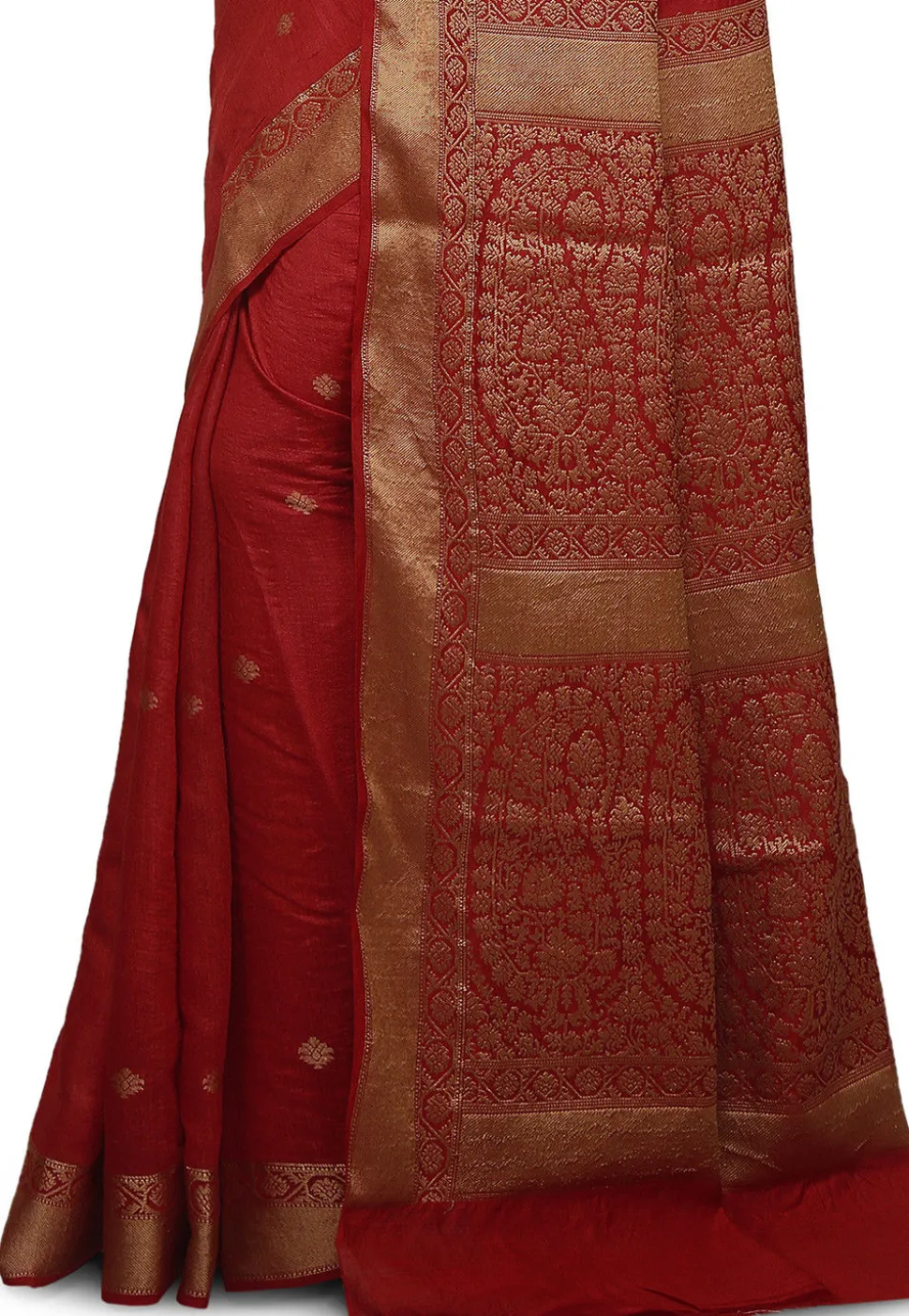 Banarasi Muga Silk Saree in Maroon