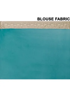 Banarasi Pure Chiffon Saree in Sky Blue
