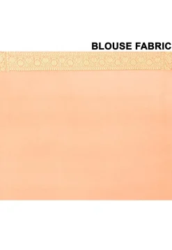 Banarasi Pure Crepe Silk Saree in Orange
