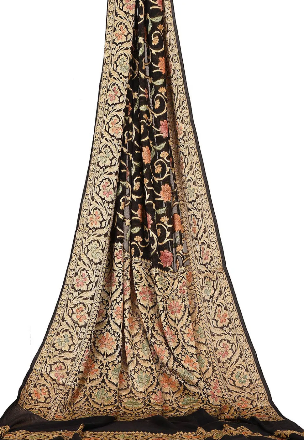 Banarasi Pure Georgette Silk Saree in Black
