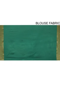 Banarasi Pure Georgette Saree in Dark Green