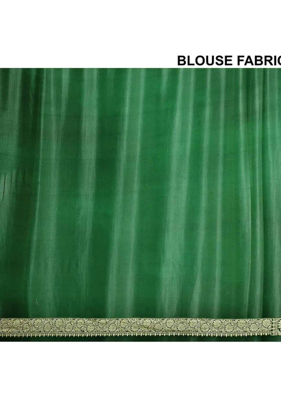Banarasi Pure Georgette Silk Saree in Dark Green