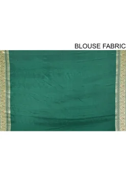 Banarasi Pure Georgette Saree in Teal Green