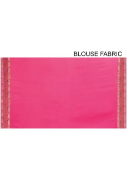 Banarasi Pure Georgette Silk Saree in Dark Pink