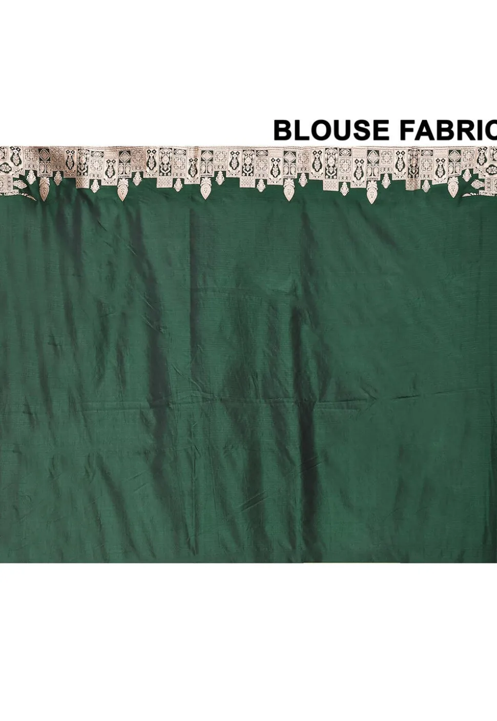 Banarasi Pure Katan Silk Handloom Saree in Dark Green