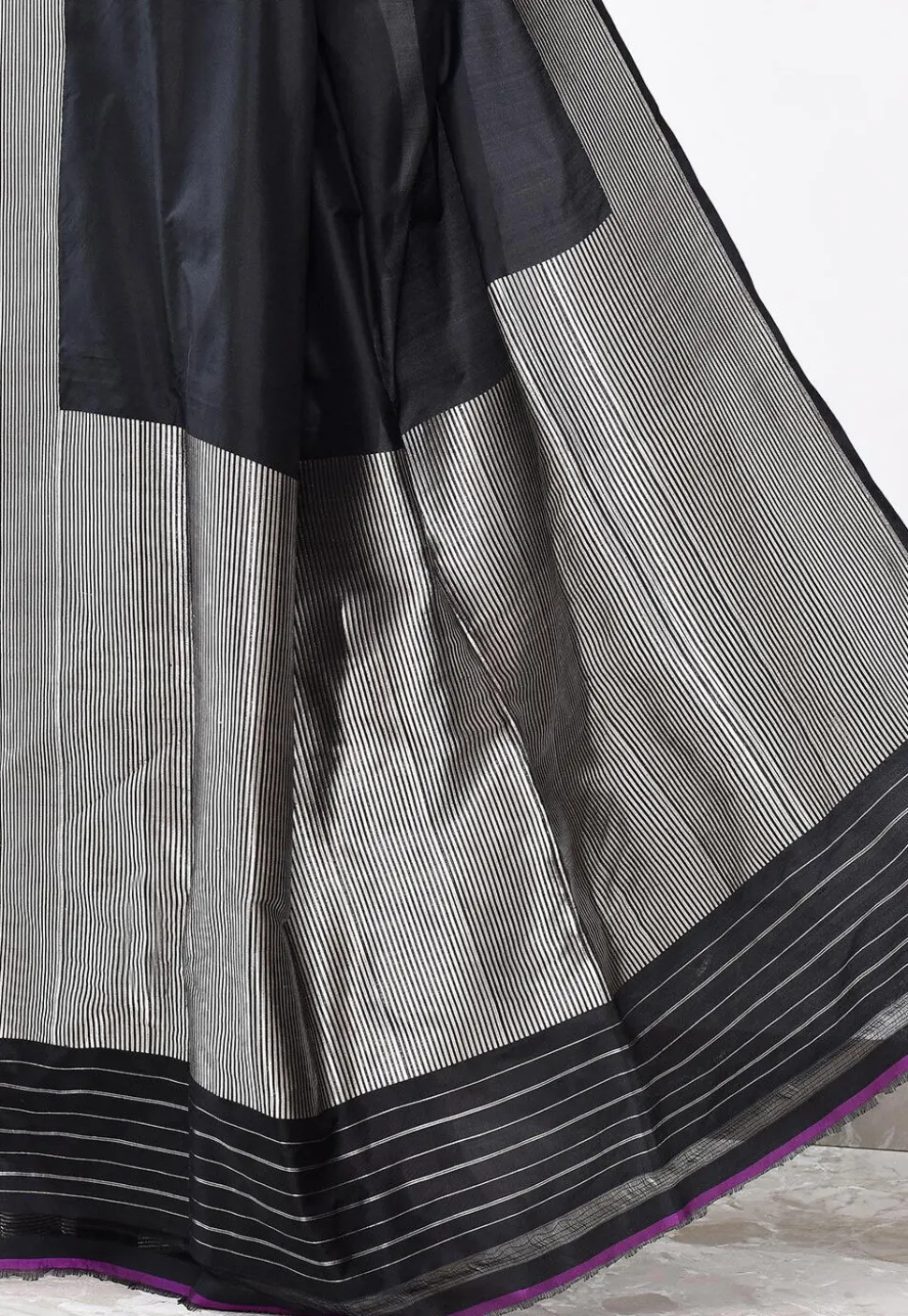 Banarasi Pure Katan Silk Handloom Saree in Black