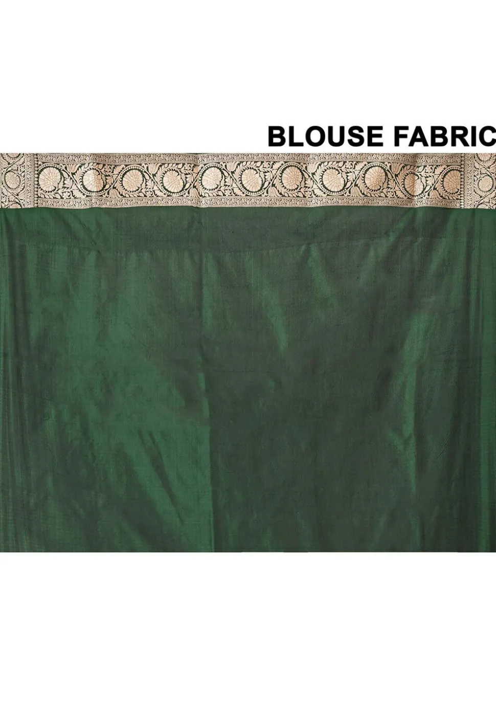 Banarasi Pure Katan Silk Handloom Saree in Dark Green
