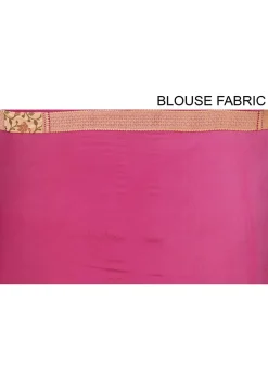 Banarasi Pure Silk Georgette Saree in Shaded Pink