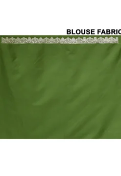 Banarasi Pure Silk Saree in Olive Green