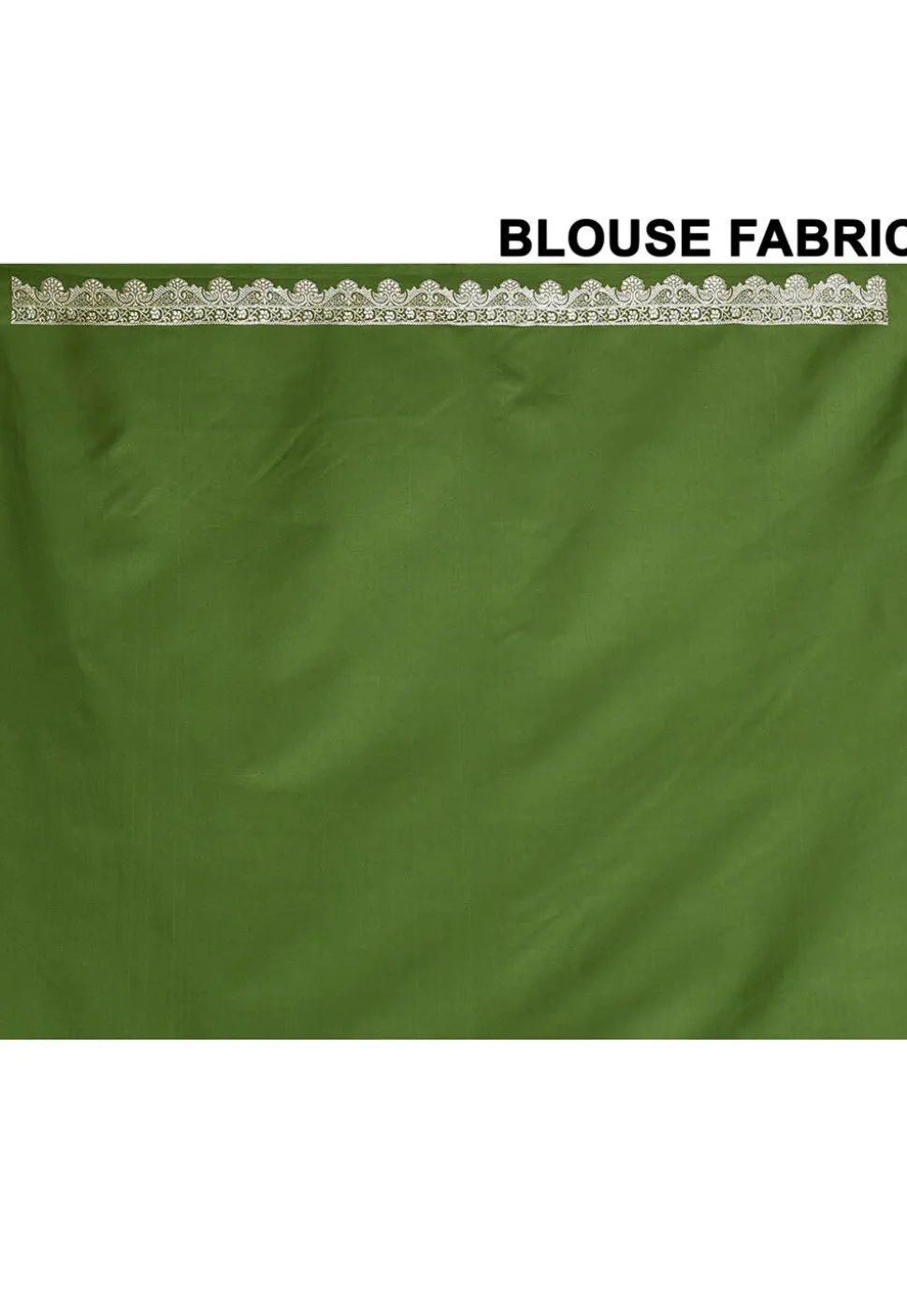 Banarasi Pure Silk Saree in Olive Green