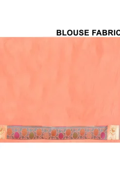 Banarasi Pure Silk Saree in Orange