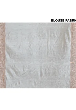 Banarasi Pure Silk Saree in Off White