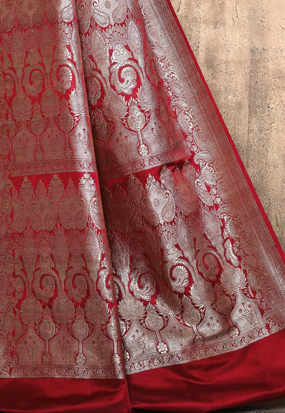 Banarasi Pure Silk Saree in Maroon