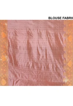 Banarasi Pure Silk Saree in Peach