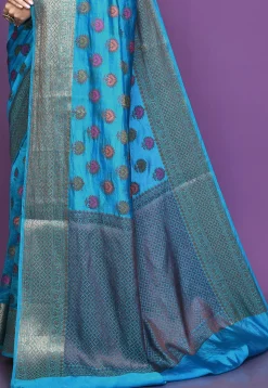 Banarasi Pure Silk Saree in Blue