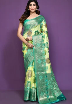 Banarasi Pure Silk Saree in Cream