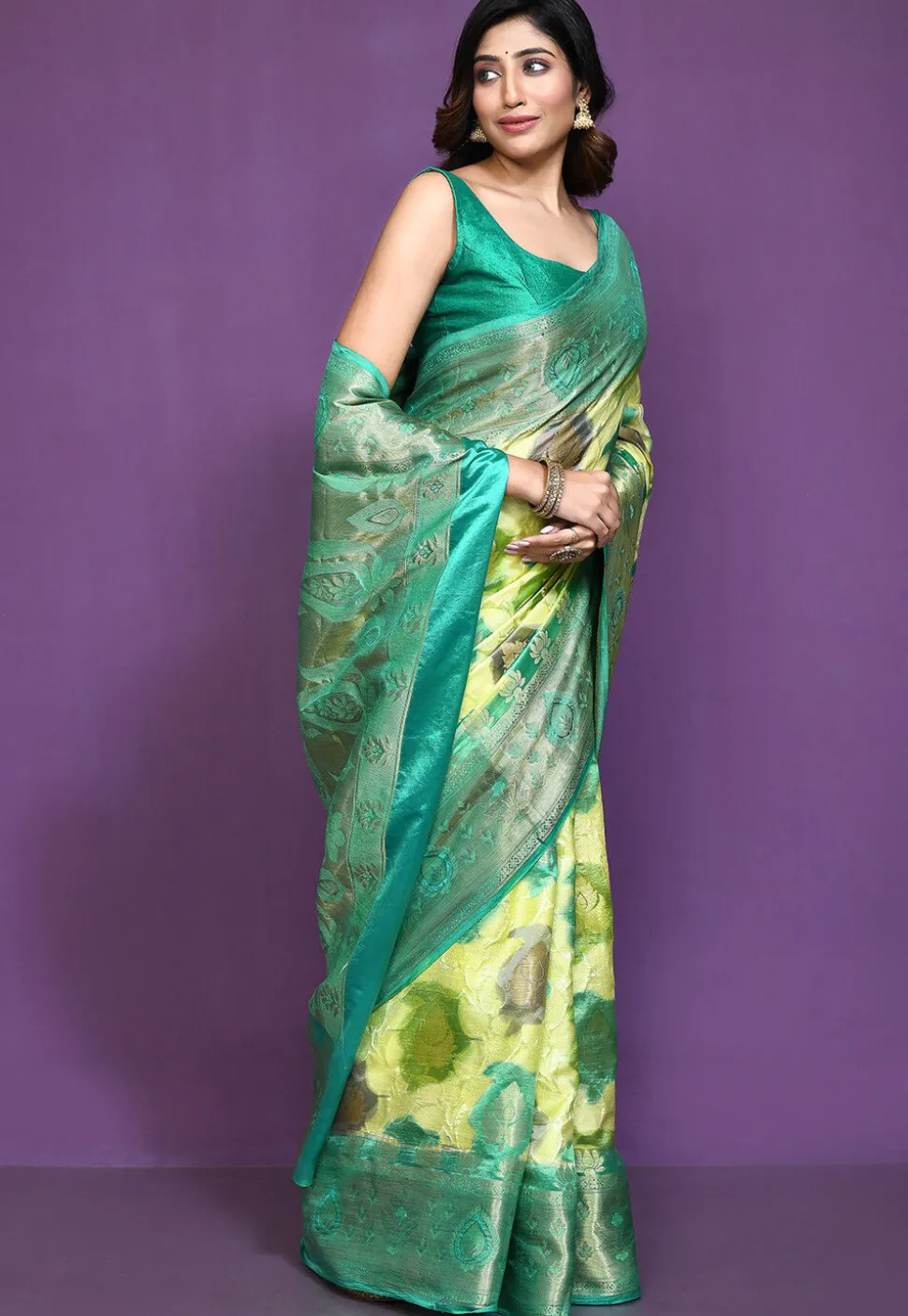 Banarasi Pure Silk Saree in Cream