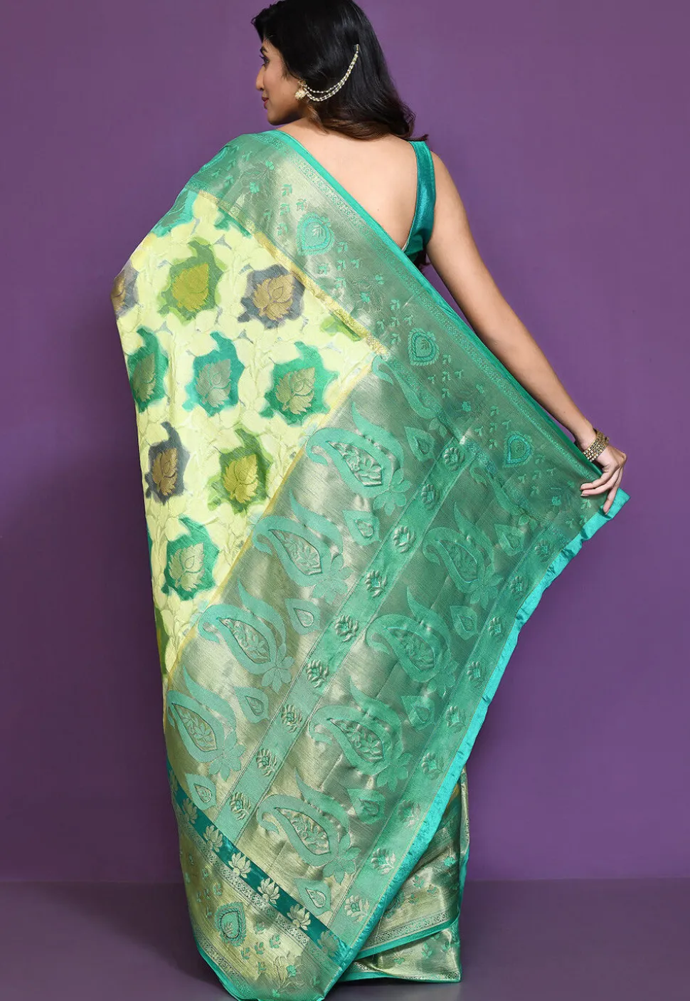 Banarasi Pure Silk Saree in Cream