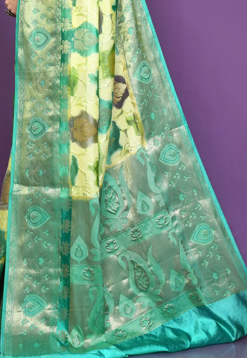 Banarasi Pure Silk Saree in Cream