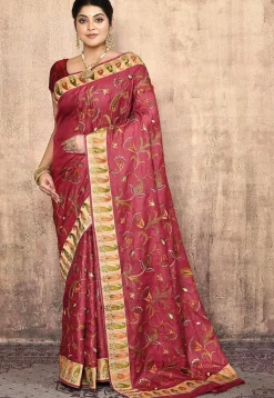Banarasi Pure Silk Saree in Red