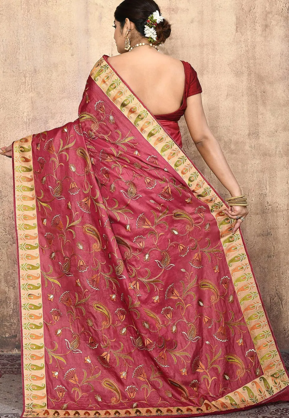 Banarasi Pure Silk Saree in Red