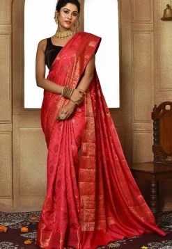 Banarasi Pure Silk Saree in Red