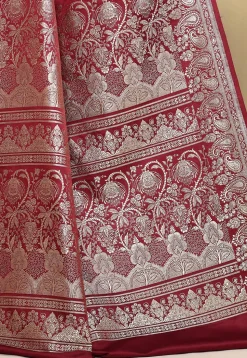 Banarasi Pure Silk Saree in Red