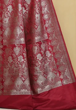 Banarasi Pure Silk Saree in Maroon