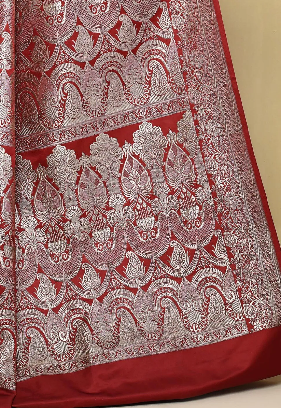 Banarasi Pure Silk Saree in Maroon