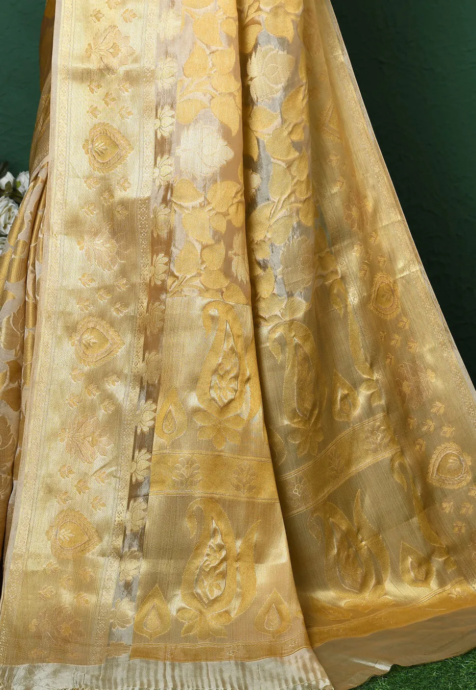 Banarasi Pure Silk Saree in Beige