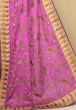 Banarasi Pure Silk Saree in Pink