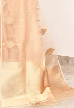 Banarasi Pure Tissue Silk Handloom Saree in Golden