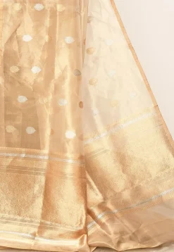 Banarasi Pure Tissue Silk Handloom Saree in Golden