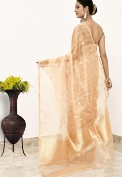 Banarasi Pure Tissue Silk Handloom Saree in Golden