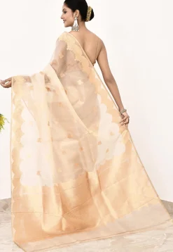 Banarasi Pure Tissue Silk Handloom Saree in Golden