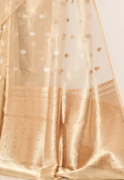 Banarasi Pure Tissue Silk Handloom Saree in Golden