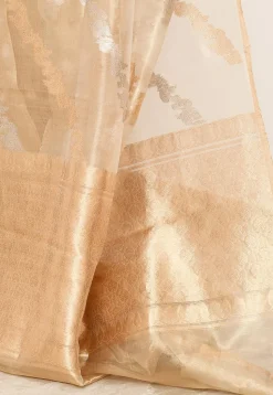 Banarasi Pure Tissue Silk Handloom Saree in Golden